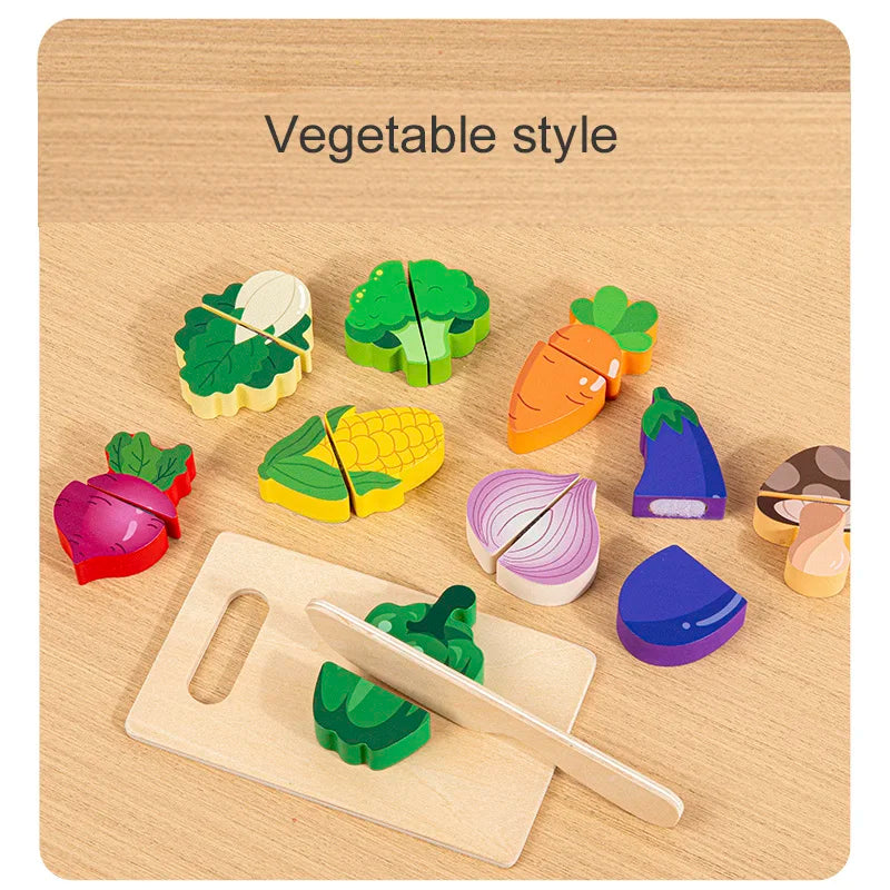 MemoryDIY Wooden Kitchen Pretend Play Toy