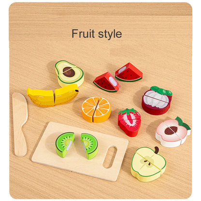 MemoryDIY Wooden Kitchen Pretend Play Toy