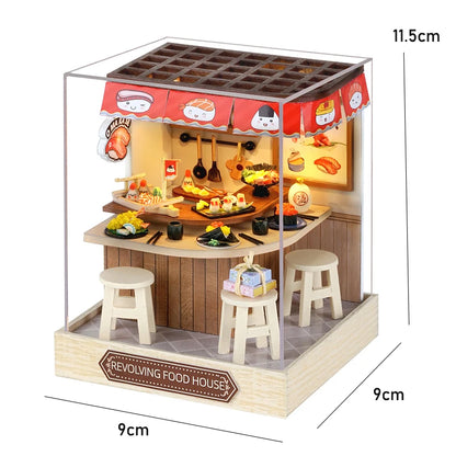 MemoryDIY Mini Doll House DIY 3D Puzzle Toy - Wooden Craft Model for Home Decoration & Gifts