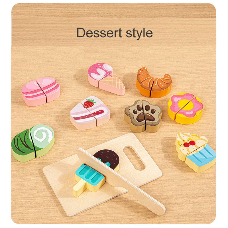 MemoryDIY Wooden Kitchen Pretend Play Toy