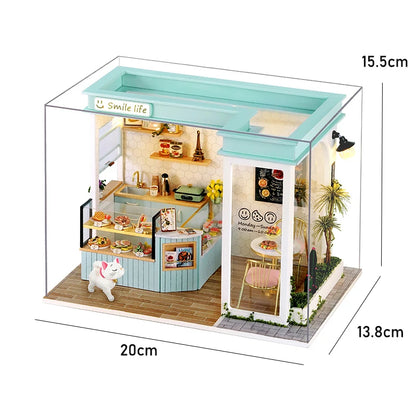 MemoryDIY Miniature Dollhouse DIY 3D Puzzle Kit – Wooden Model with Furniture for Fun, Creativity & Home Decor