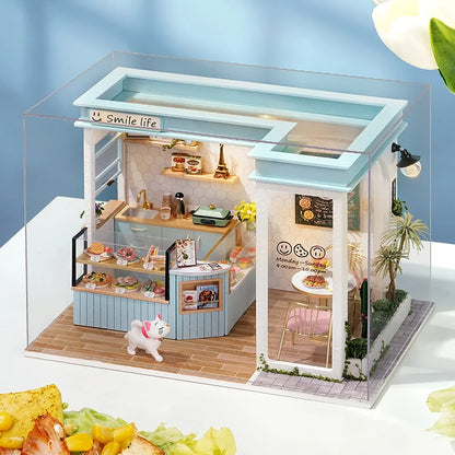 MemoryDIY Miniature Dollhouse DIY 3D Puzzle Kit – Wooden Model with Furniture for Fun, Creativity & Home Decor