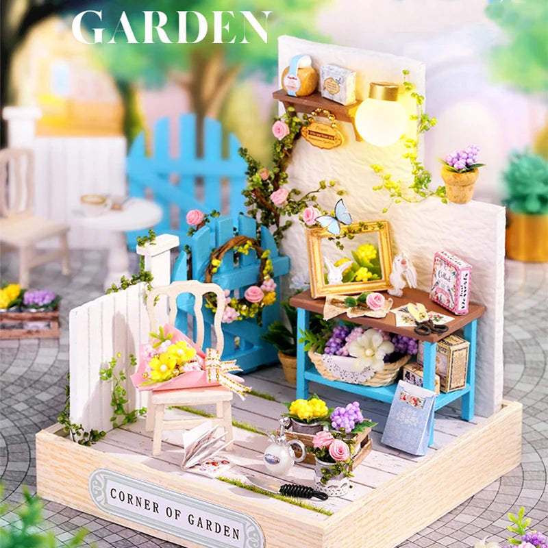 MemoryDIY Mini Doll House DIY 3D Puzzle Toy - Wooden Craft Model for Home Decoration & Gifts