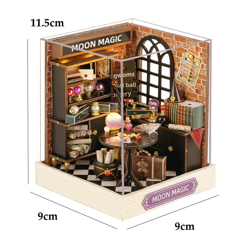 MemoryDIY Mini Doll House DIY 3D Puzzle Toy - Wooden Craft Model for Home Decoration & Gifts