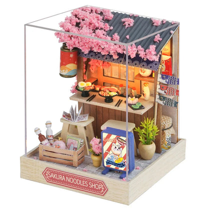 MemoryDIY Mini DIY Dollhouse Kit – 3D Wooden Puzzle Model with Furniture for Kids, Adults & Home Decor