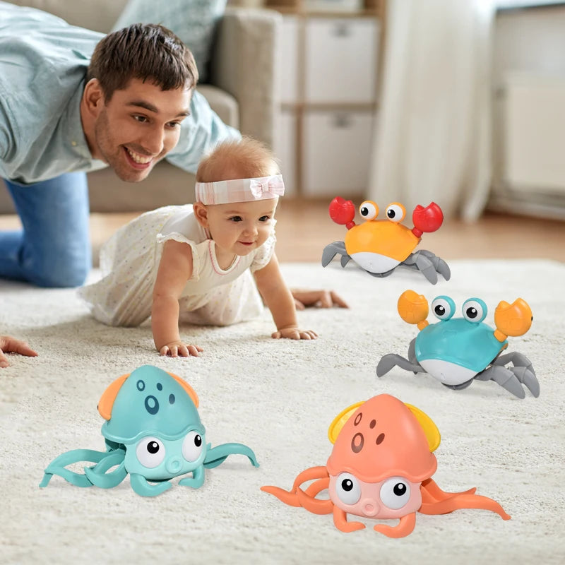 MemoryDIY Octopus Crawling Musical Toy