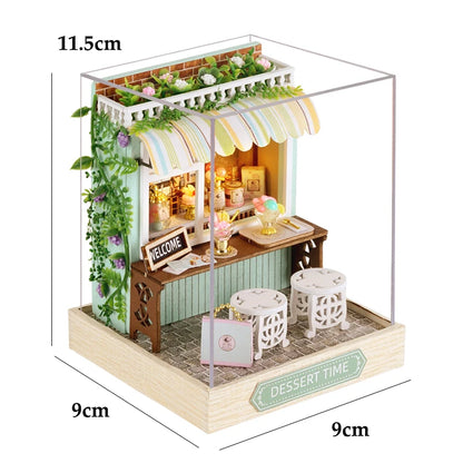 MemoryDIY Miniature Dollhouse DIY 3D Puzzle Kit – Wooden Model with Furniture for Fun, Creativity & Home Decor