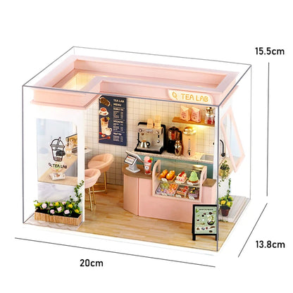 MemoryDIY Mini DIY Dollhouse Kit – 3D Wooden Puzzle Model with Furniture for Kids, Adults & Home Decor