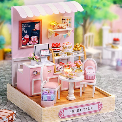 MemoryDIY Mini Doll House DIY 3D Puzzle Toy - Wooden Craft Model for Home Decoration & Gifts