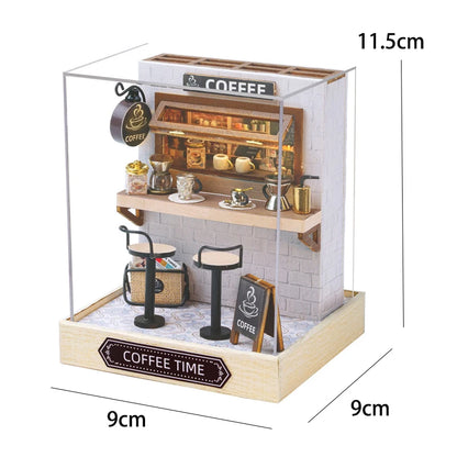 MemoryDIY Mini Doll House DIY 3D Puzzle Toy - Wooden Craft Model for Home Decoration & Gifts