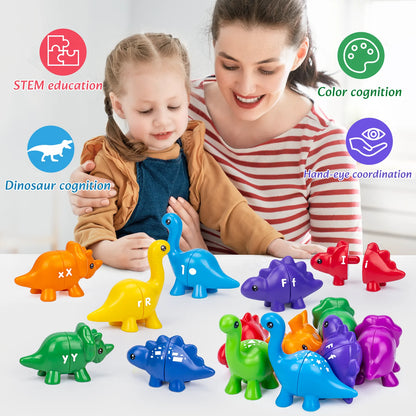 MemoryDIY Matching Dinosaur Toy With storage bucket