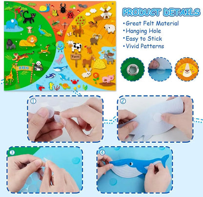 MemoryDIY Felt Story Busy Board Toy