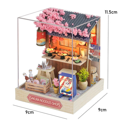 MemoryDIY Mini Doll House DIY 3D Puzzle Toy - Wooden Craft Model for Home Decoration & Gifts