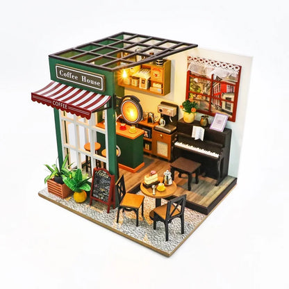 MemoryDIY Mini DIY Dollhouse Kit – 3D Wooden Puzzle Model with Furniture for Kids, Adults & Home Decor