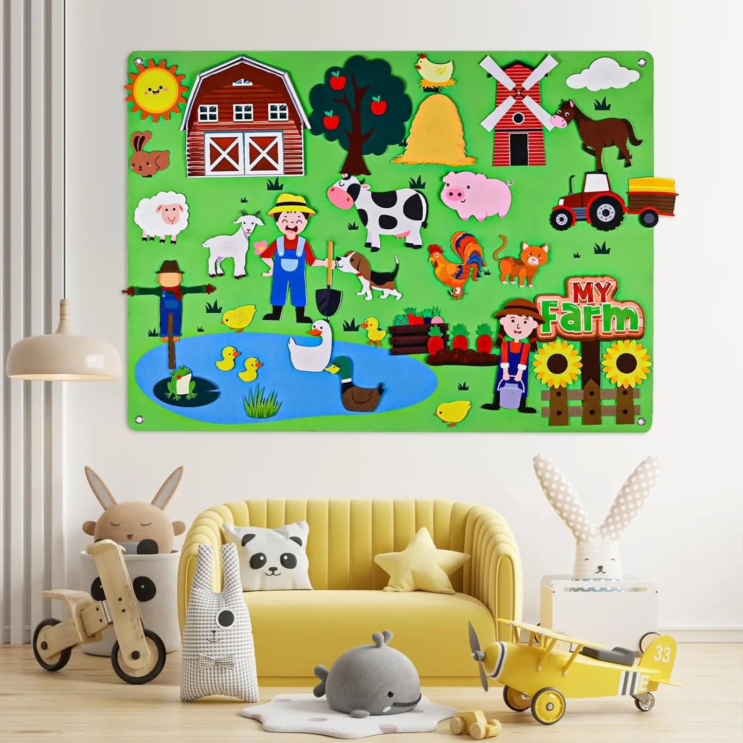 MemoryDIY Felt Story Busy Board Toy