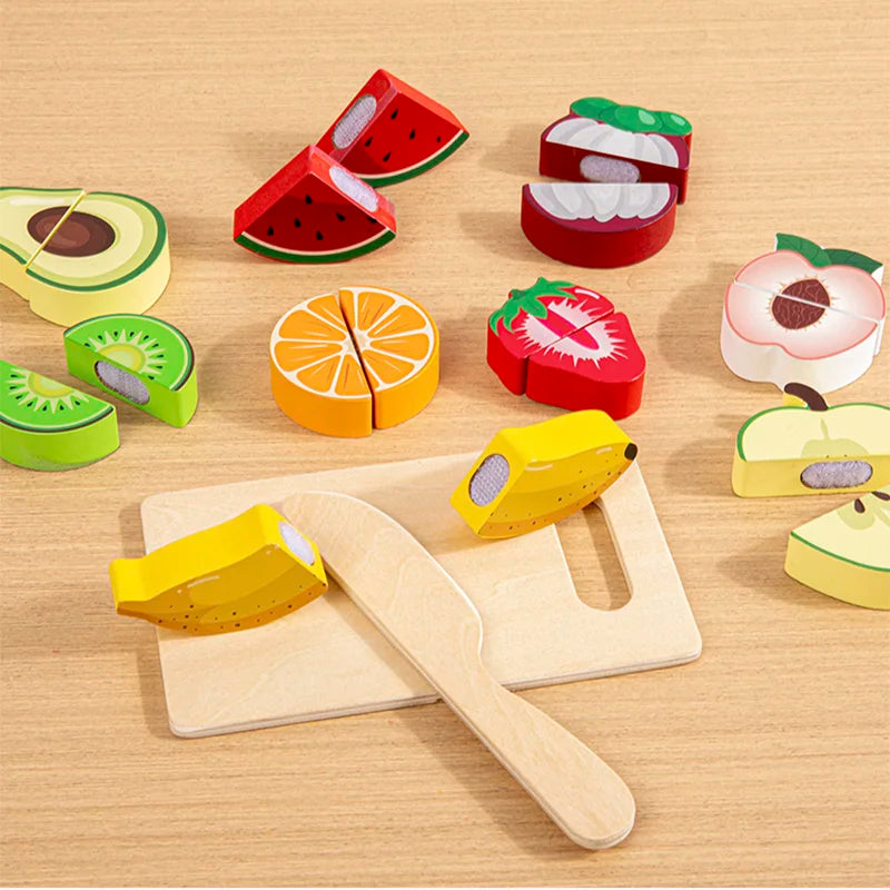 MemoryDIY Wooden Kitchen Pretend Play Toy