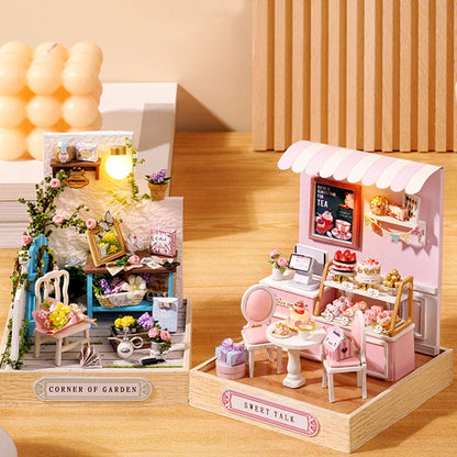 MemoryDIY Mini Doll House DIY 3D Puzzle Toy - Wooden Craft Model for Home Decoration & Gifts