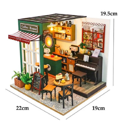 MemoryDIY Mini DIY Dollhouse Kit – 3D Wooden Puzzle Model with Furniture for Kids, Adults & Home Decor