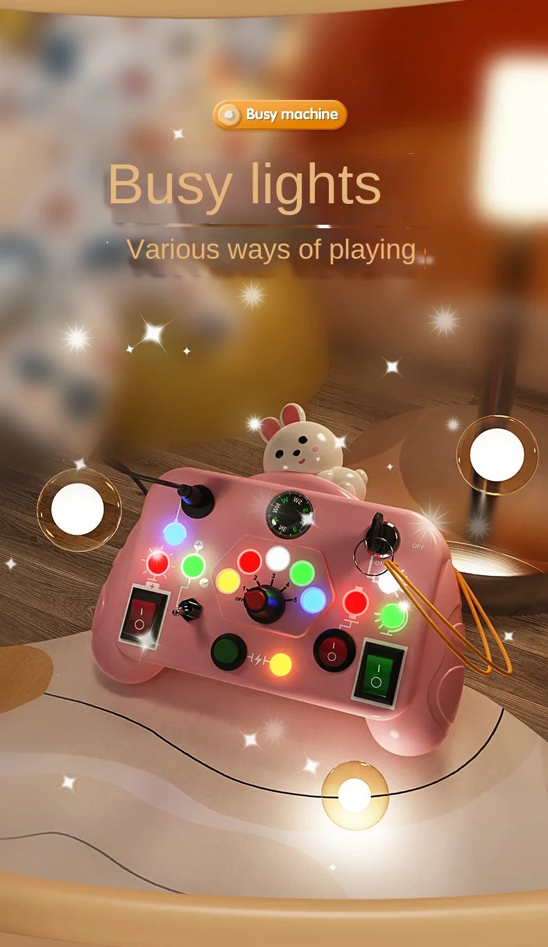 MemoryDIY Montessori LED Busy Board Toy