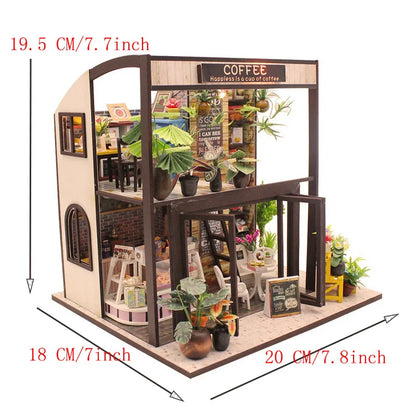 MemoryDIY Mini DIY Dollhouse Kit – 3D Wooden Puzzle Model with Furniture for Kids, Adults & Home Decor