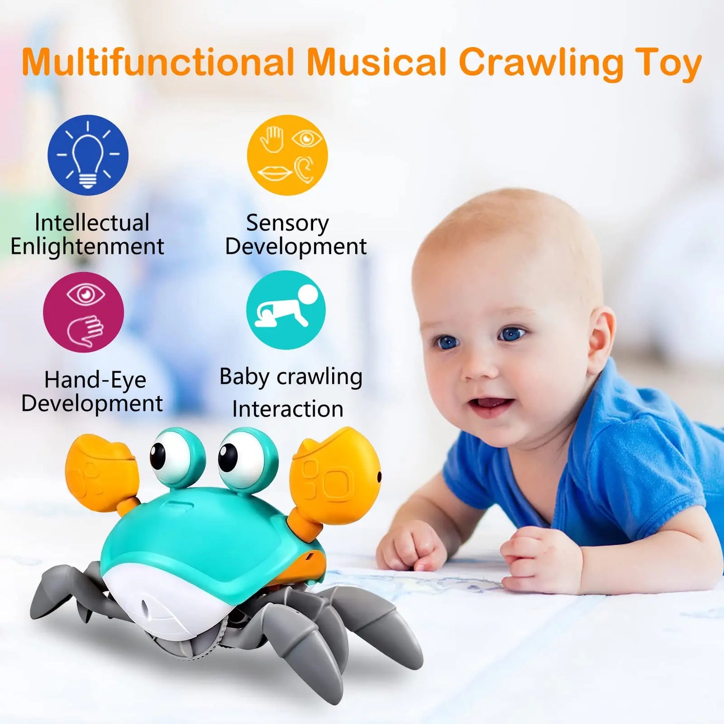 MemoryDIY Octopus Crawling Musical Toy