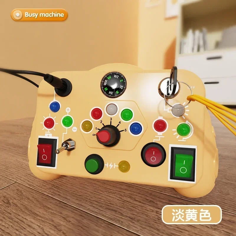 MemoryDIY Montessori LED Busy Board Toy